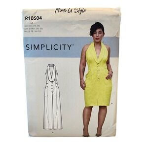 Simplicity R10504 Dress & Jumpsuit Sewing Pattern Size 16-24